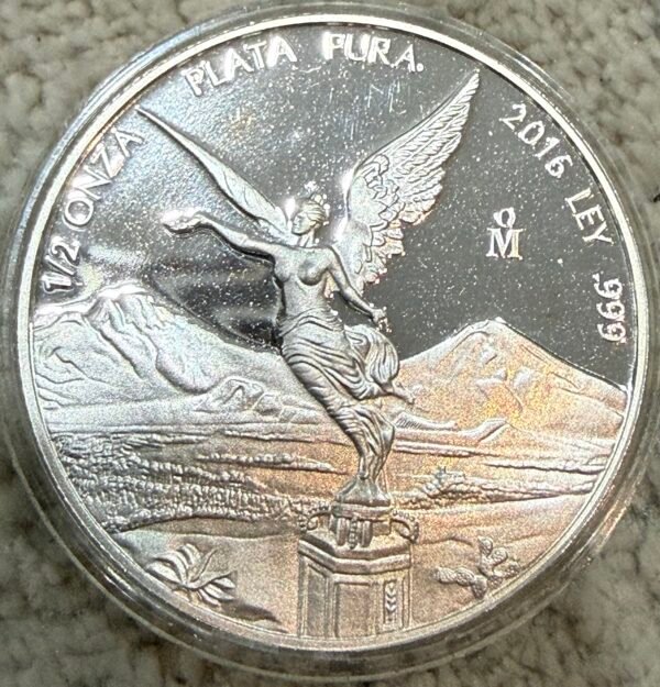 1/2 Onza Libertad Proof 2016 Plata Pura .999 - Image 2