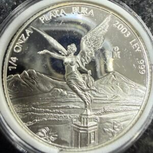 ¼ Onza Libertad Proof 2003 Plata Pura .999 México Mo.