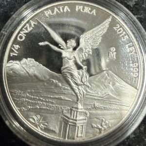 ¼ Onza Plata Pura .999 2015 Ley .999 Acabado Proof