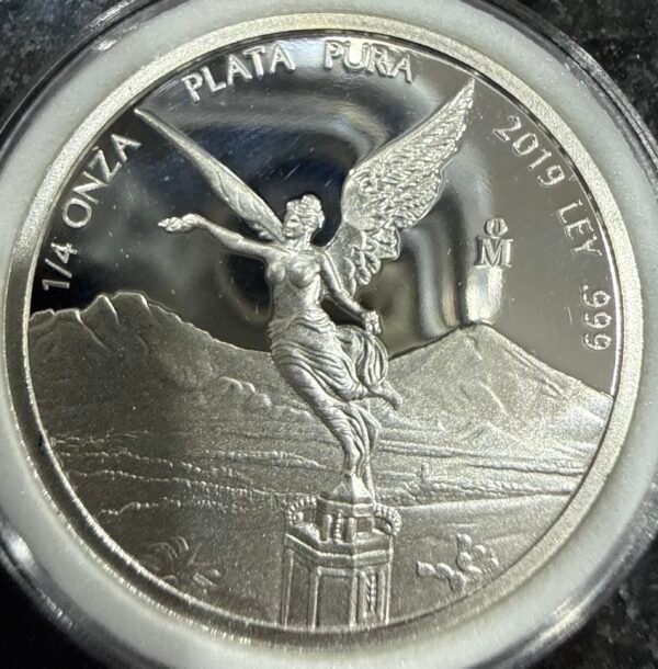 1/4 Onza Plata Fina .999 Libertad 2019 Proof
