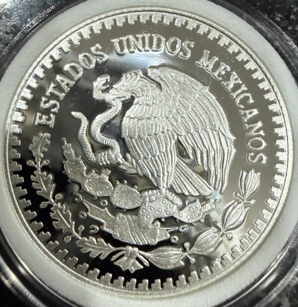 1/4 Onza Plata Fina .999 Libertad 2019 Proof - Image 2