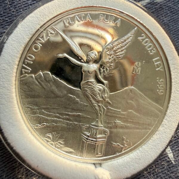 1/10 Onza Libertad Proof Plata Pura Año 2003 - Image 2