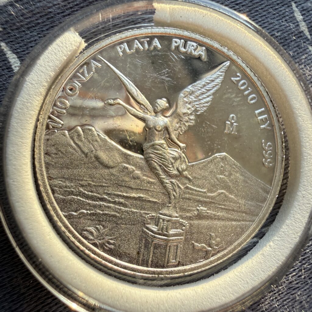 Ofertas 🔥 63 1/10 Onza De Plata Libertad 2010 Acabado Espejo
