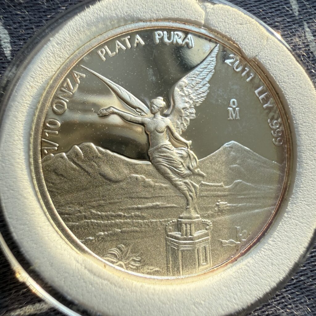 Ofertas 🔥 108 1/10 Onza Libertad 2011 Plata Pura Ley .999 Proof