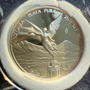 1/10 Onza Libertad 2011 Plata Pura Ley .999 Proof