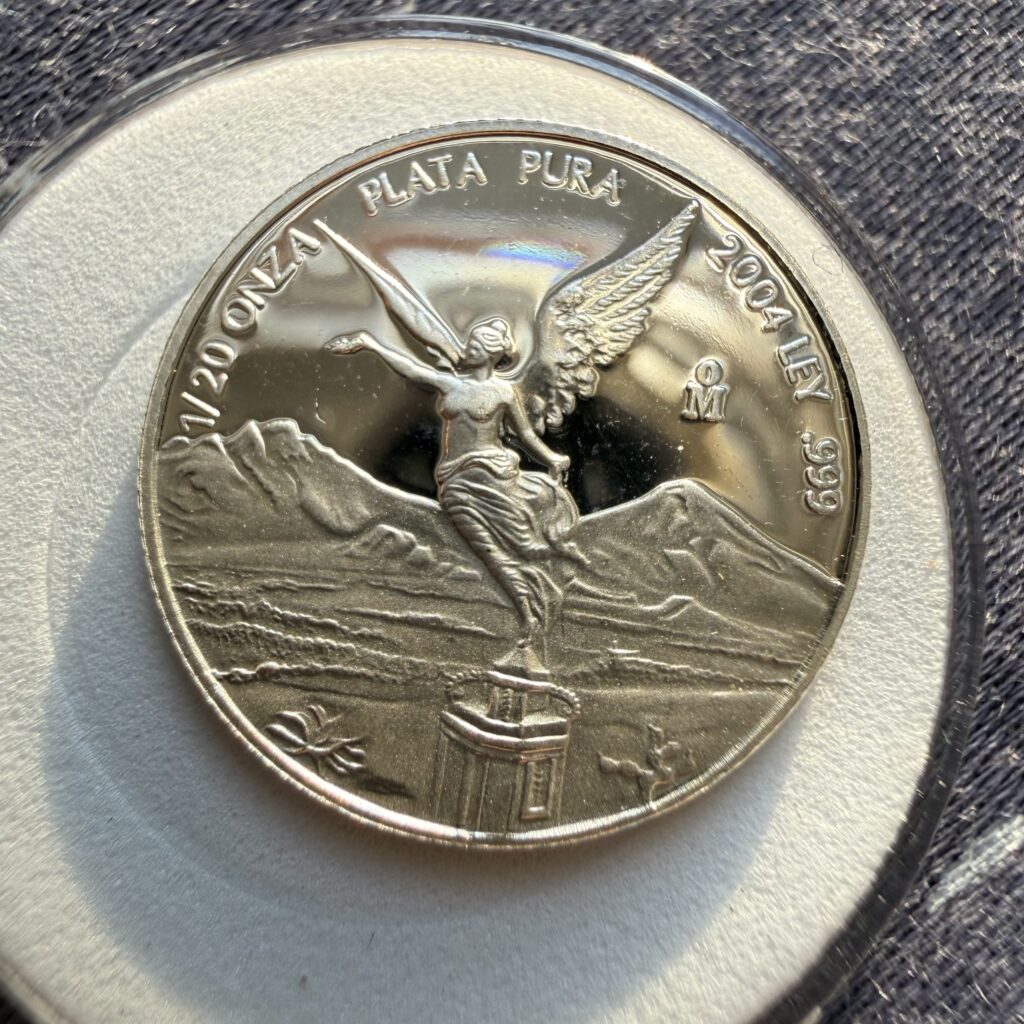 Ofertas 🔥 118 1/20 Onza Libertad 2004 Acabado Proof Plata Pura