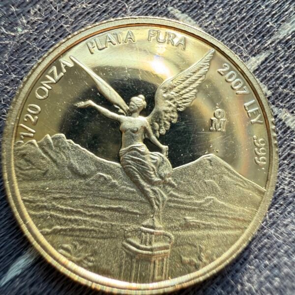 1/20 Onza Libertad Acabado Proof 2007 México Plata 999