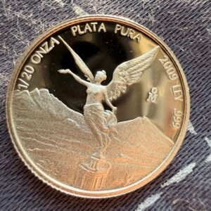 1/20 Onza Libertad 2009 Proof Plata Pura Ley .999