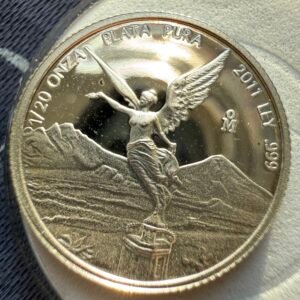 1/20 Onza Libertad 2011 Proof Plata Pura Ley .999