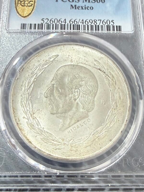 $5 Pesos 1954 Hidalgo Laurel PCGS MS66 🔝 Top Pop 🥇 1/30000 - Image 5
