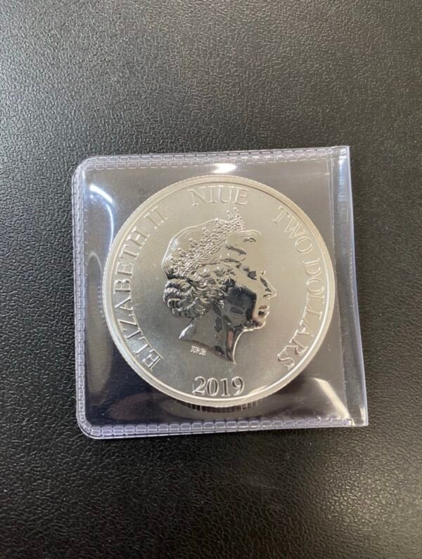 $2 Dólares 2019 Niue Mickey Mouse Aprendiz de Brujo 1 Oz Plata Pura 999 Disney Fantasía - Image 3