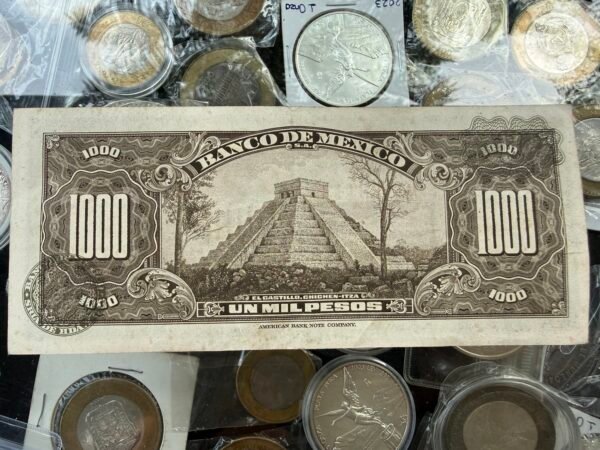 Billete 1000 Pesos 1977 Cuautemoc Chichen-Itza - Image 2
