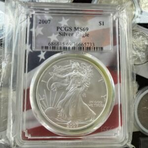 1 Onza Plata Águila Americana Plata .999 2007 PCGS MS69