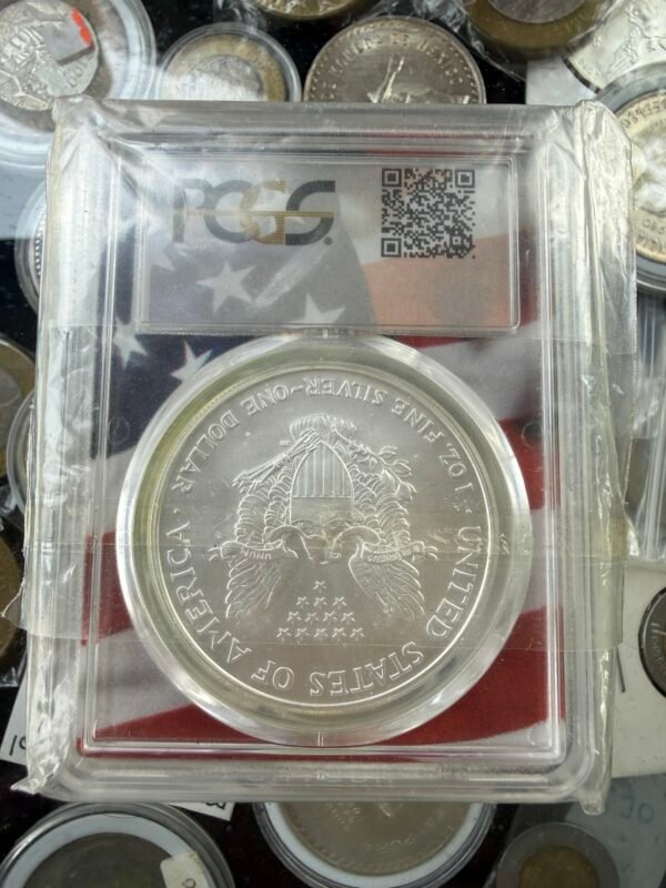 1 Onza Plata Águila Americana Plata .999 2007 PCGS MS69 - Image 2