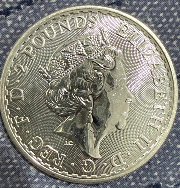 1 Onza Plata Pura 999 Britannia 2022 - Image 2