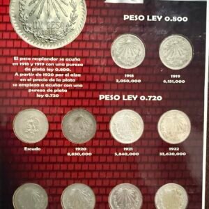 Álbum Completo Peso Resplandor 1918-1945 Plata .800 & .720
