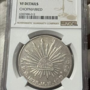 8 Reales 1873 Chopmarked Mo Mh México NGC VF