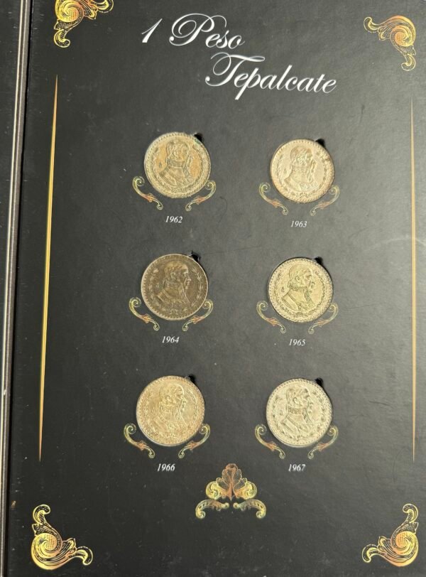 Colección Completa Pesos Tepalcate 1957-1967 Plata 0.100 - Image 2