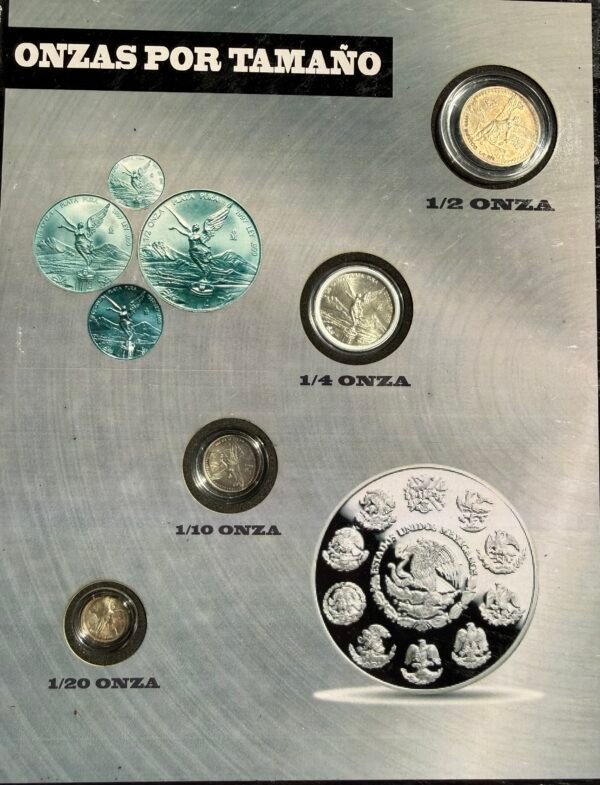 Colección Completa Onzas Libertad Plata México 1/20 a 5 oz - Image 2