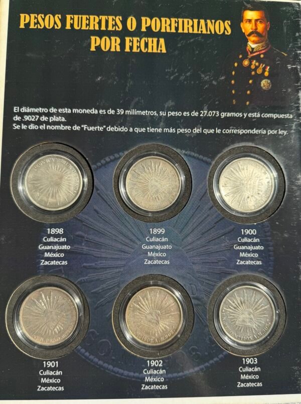 Colección Completa Pesos Porfiriano Mo. 1898-1903