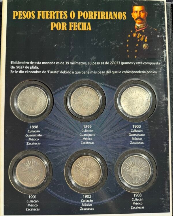 Colección Completa Pesos Porfiriano Mo. 1898-1903 - Image 4