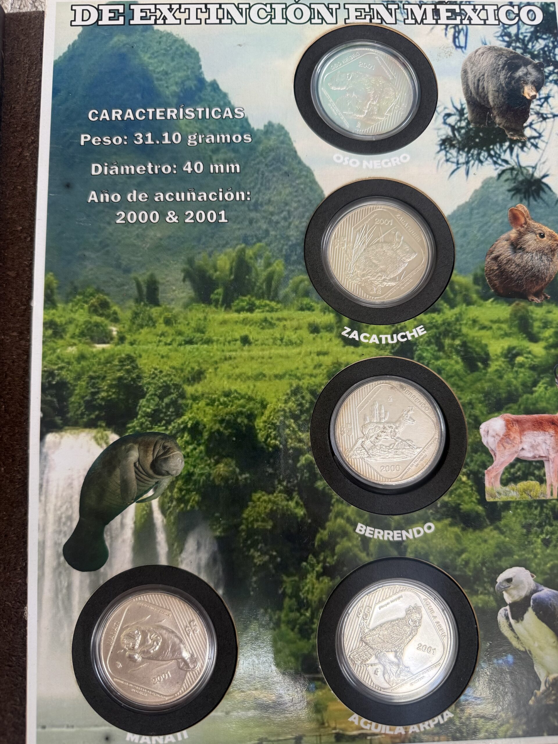 Colección Completa Animales en Peligro de extinción en México 2000-2001 2 img 8571