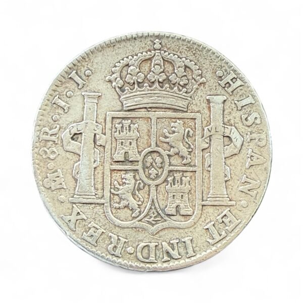 8 Reales Ferdin Vll 1820 JJ Mo. Plata .903 - Image 2