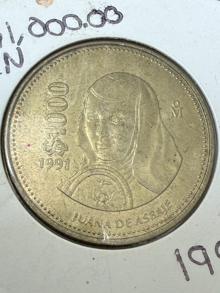 Inicio TodoPrecio.com 26 1000 Pesos Sor Juana Inés de la Cruz 1991 Mo.