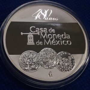480 años Casa de Moneda de México 1535-2015 Plata 999 UNC