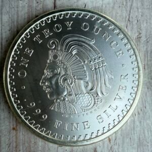 Cuauhtémoc Calendario Azteca Onza Plata Pura 999