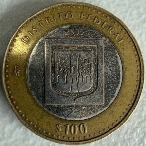 100 Pesos Distrito Federal 2005 Primera Fase Plata