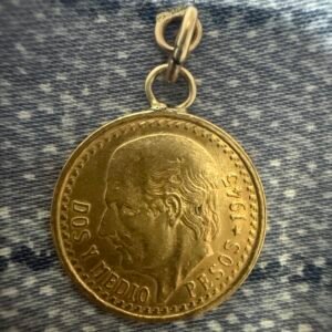 Dije 2.5 Pesos 1945 Hidalgo Oro ley .900