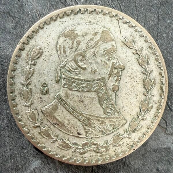 Un Peso 1965 Tepalcate Morelos Plata .100 Rara | Fecha Clave - Image 2