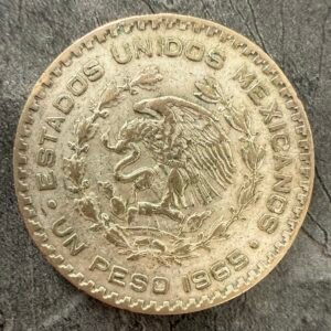 Un Peso 1965 Tepalcate Morelos Plata .100 Rara | Fecha Clave