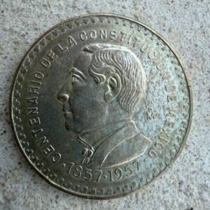 Peso Juárez Tepalcate 1957 Plata .100 | Fecha Clave