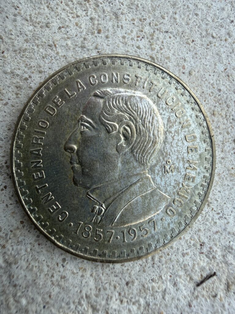 Inicio TodoPrecio.com 57 Peso Juárez Tepalcate 1957 Plata .100 | Fecha Clave