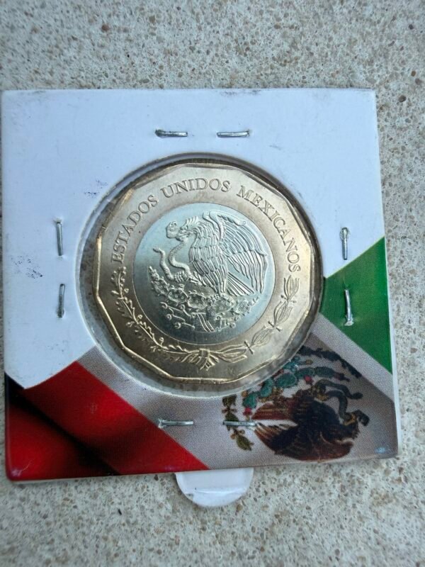 20 Pesos 500 Años de la fundación de la primera villa de Colima 2023 Mo. UNC - Image 2