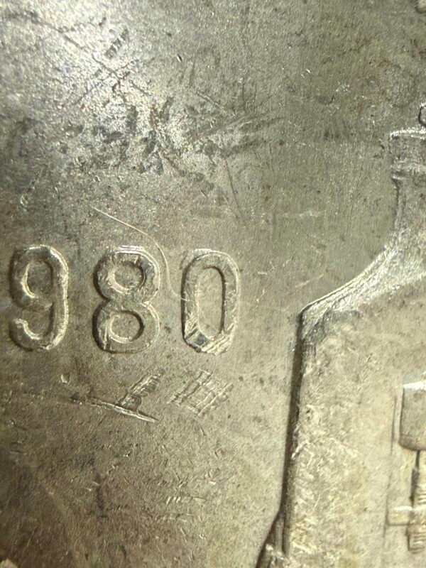 Onza Troy 1980/9 Plata .925 Sobre fecha | Rara - Image 3