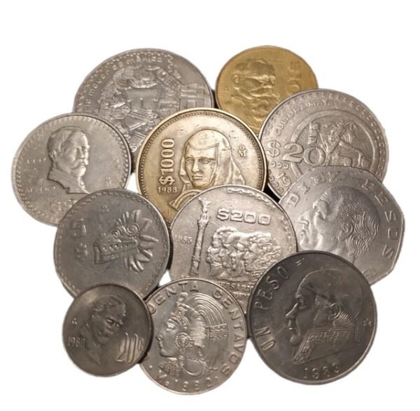 Lote de 20 Monedas Mexicanas Diferentes | Colección Única - Image 2