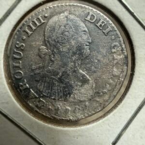 1 Real Carolus llll 1807 TH Plata 0.903 KM #81 | Tesoro Enterrado