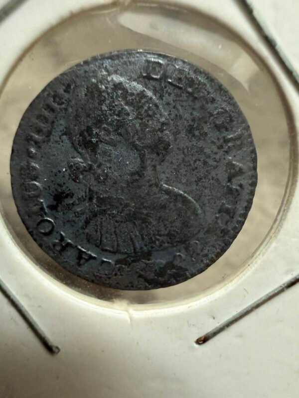Medio Real Carolus llll 1807 TH Mo. Plata 0.903 | Tesoro Enterrado