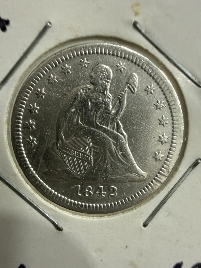 Inicio TodoPrecio.com 13 25 Centavos Dólar 1842 Plata 0.900 | EEUU