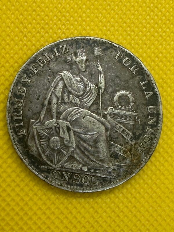 Un Sol República Peruana Lima 1934 Plata 0.500 | Perú - Image 2