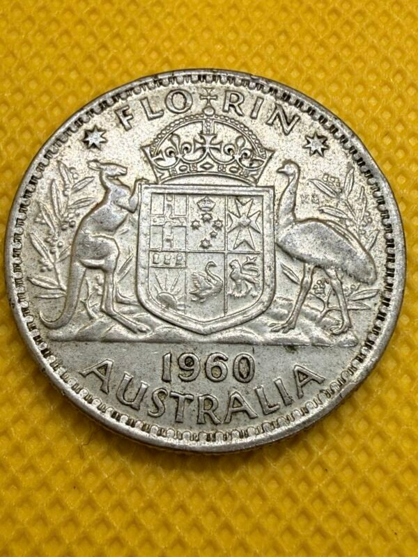 1 Florín de Plata 1960 Canguro Emu | Australia