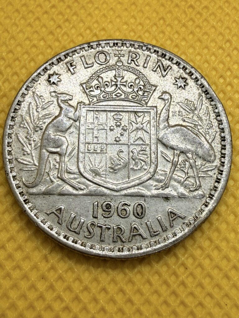 Inicio TodoPrecio.com 10 1 Florín de Plata 1960 Canguro Emu | Australia