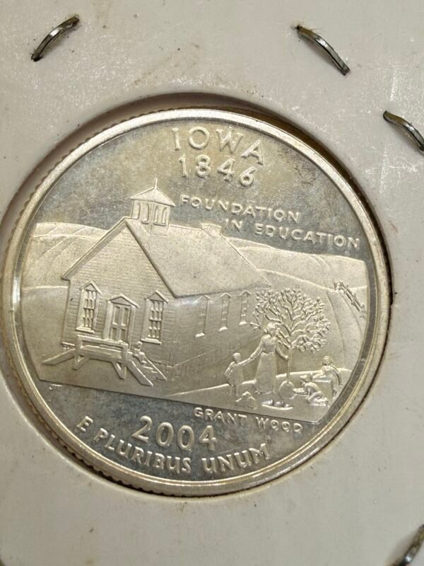 Cuarto de Dólar 2004-S Plata 0.900 Proof IOWA