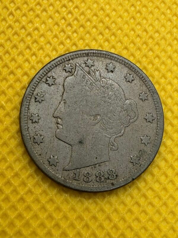5 Centavos Cabeza de Libertad  V Niquel 1888 | USA
