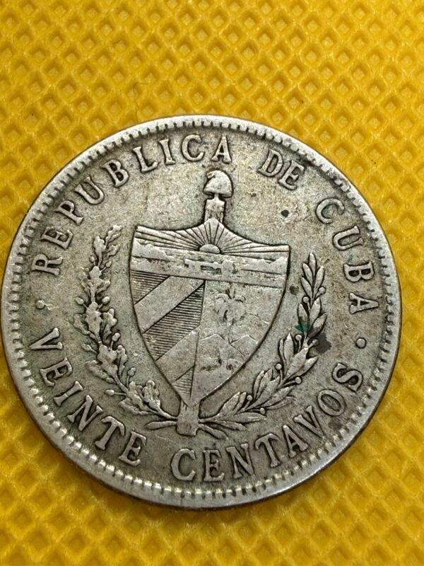 20 Centavos 1948 Plata 0.900 | Cuba - Image 2