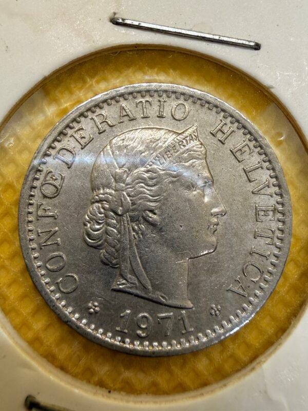 20 Francos Suizos “Rappen” 1971 | Suiza
