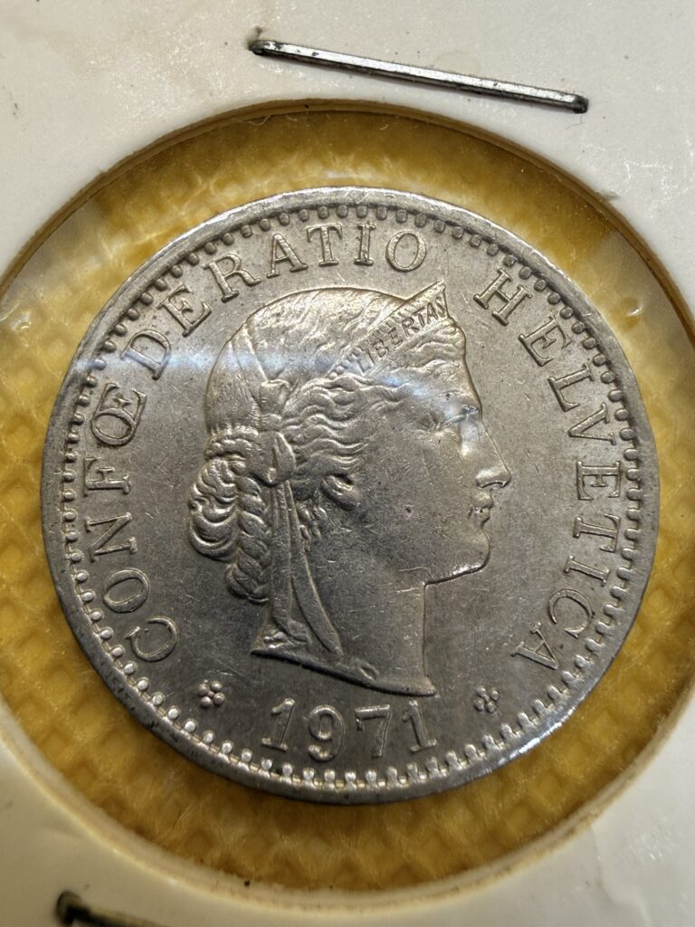 Inicio TodoPrecio.com 4 20 Francos Suizos “Rappen” 1971 | Suiza